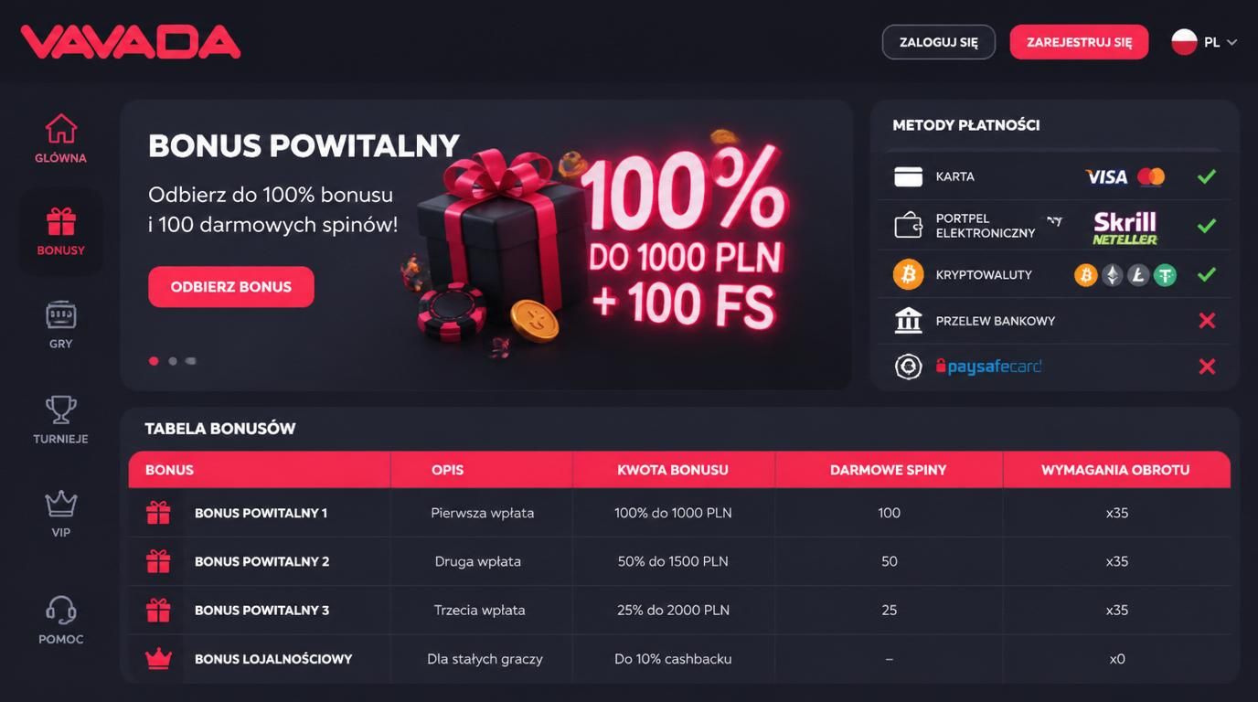 Które wpłaty – bonus?