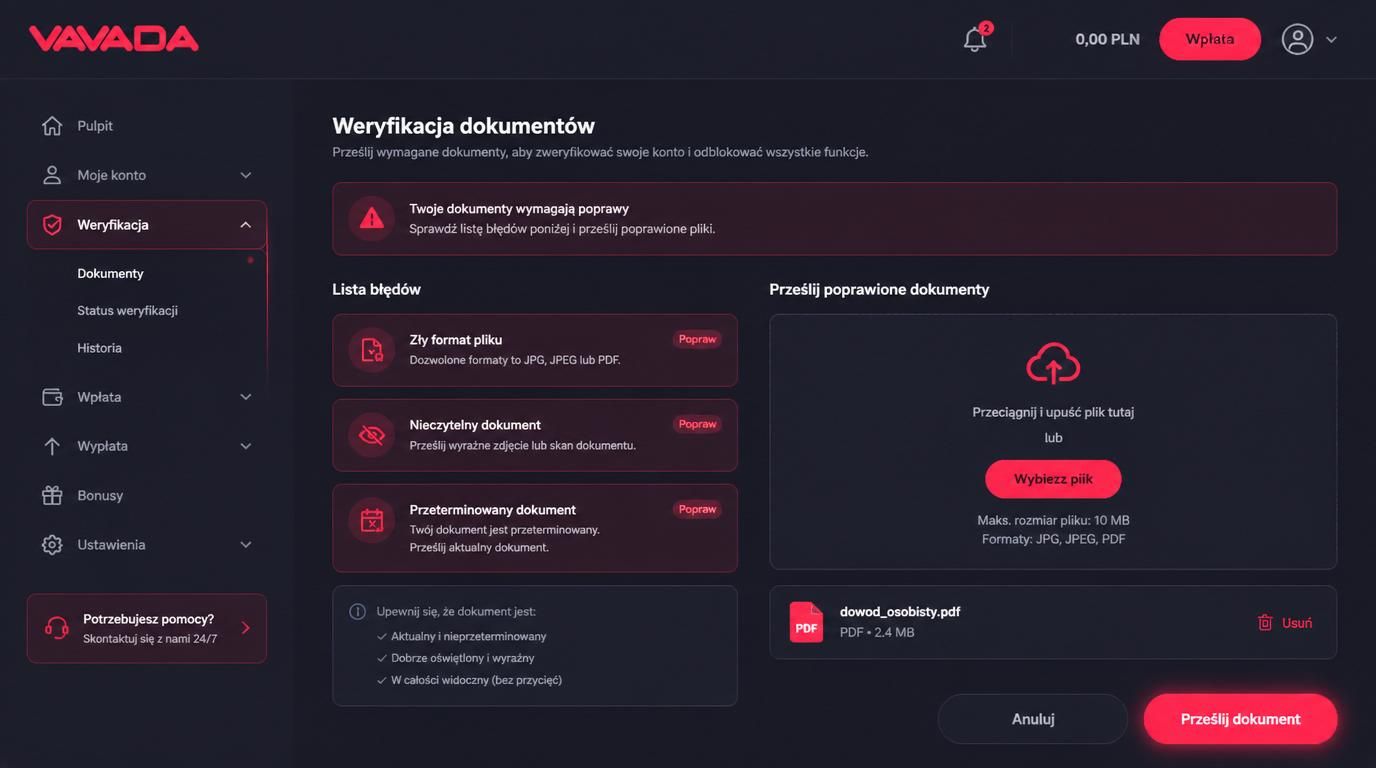 Typowe błędy przy weryfikacji dokumentów